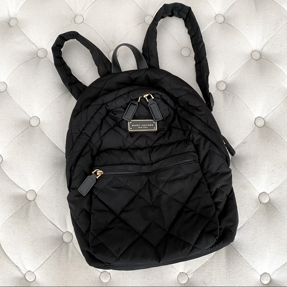 Marc Jacobs • Quilted • Black • Backpack • EUC